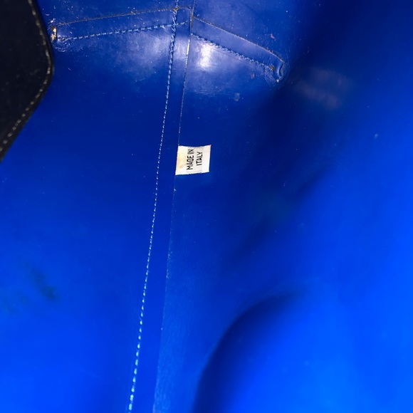 Mansur Gavriel Mini Backpack in Black/Blue - Picture 6 of 9